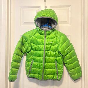 Eddie Bauer kids 7/8 green puffer filled jacket